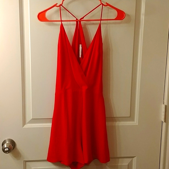 Lush Pants - Lush Red Romper